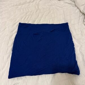 Stretchy Blue Mini Skirt